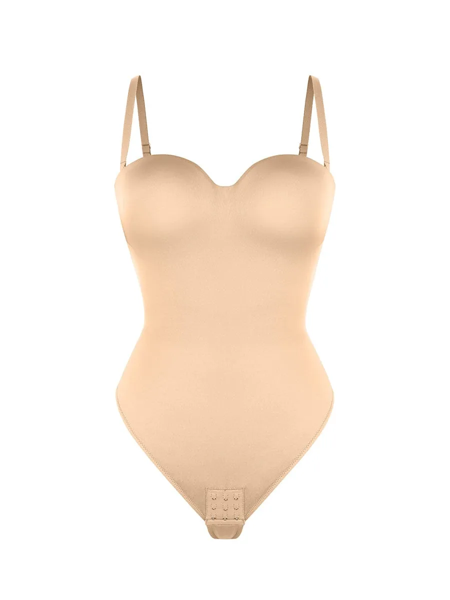 Wholesale One-Piece Underwire Strap Removable Waist And Abdomen Shaping Thong Bodysuit