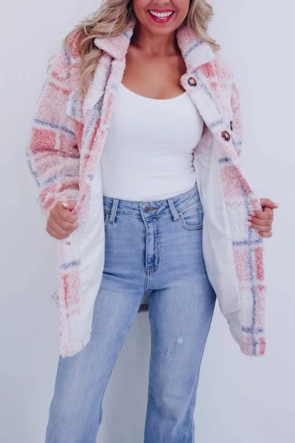 Women's New Teddy Plaid Wool Jacket（Buy 2 Free Shipping）
