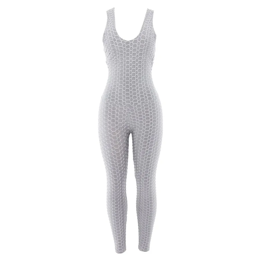 Women's Summer Sleeveless Cross Bandage Backless Sporting Bodysuit
