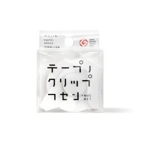 Yamato Clip Memo Tape   Magnet | Pastel Series | White