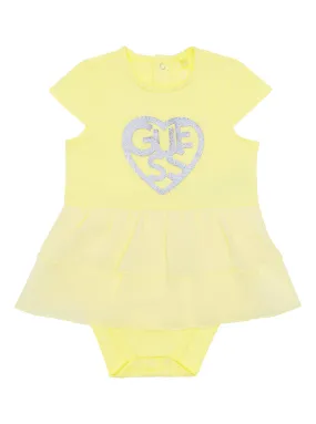 Yellow Logo Bodysuit Dress (0-12m)