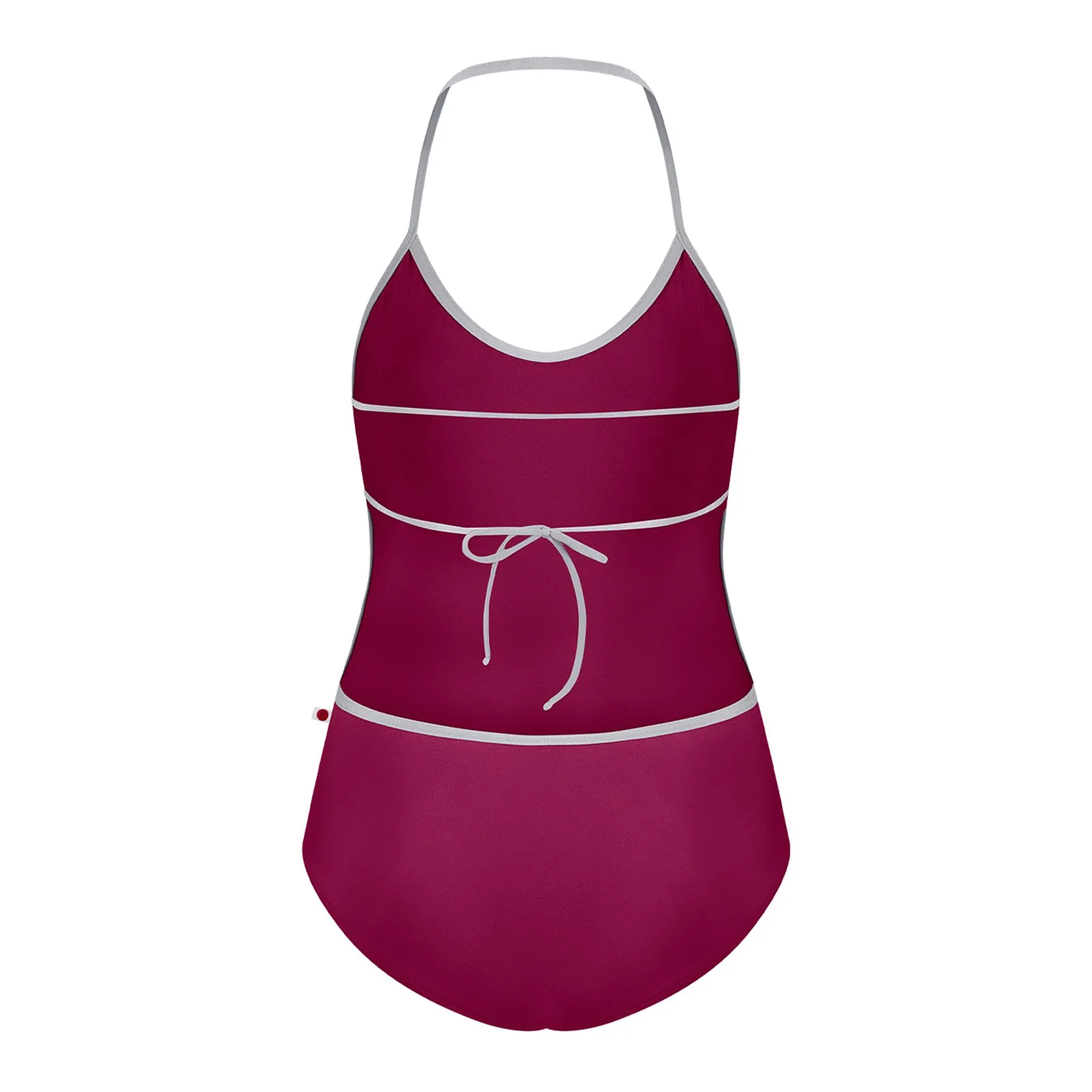 Yumiko Kate Halter Leotard - Burgundy