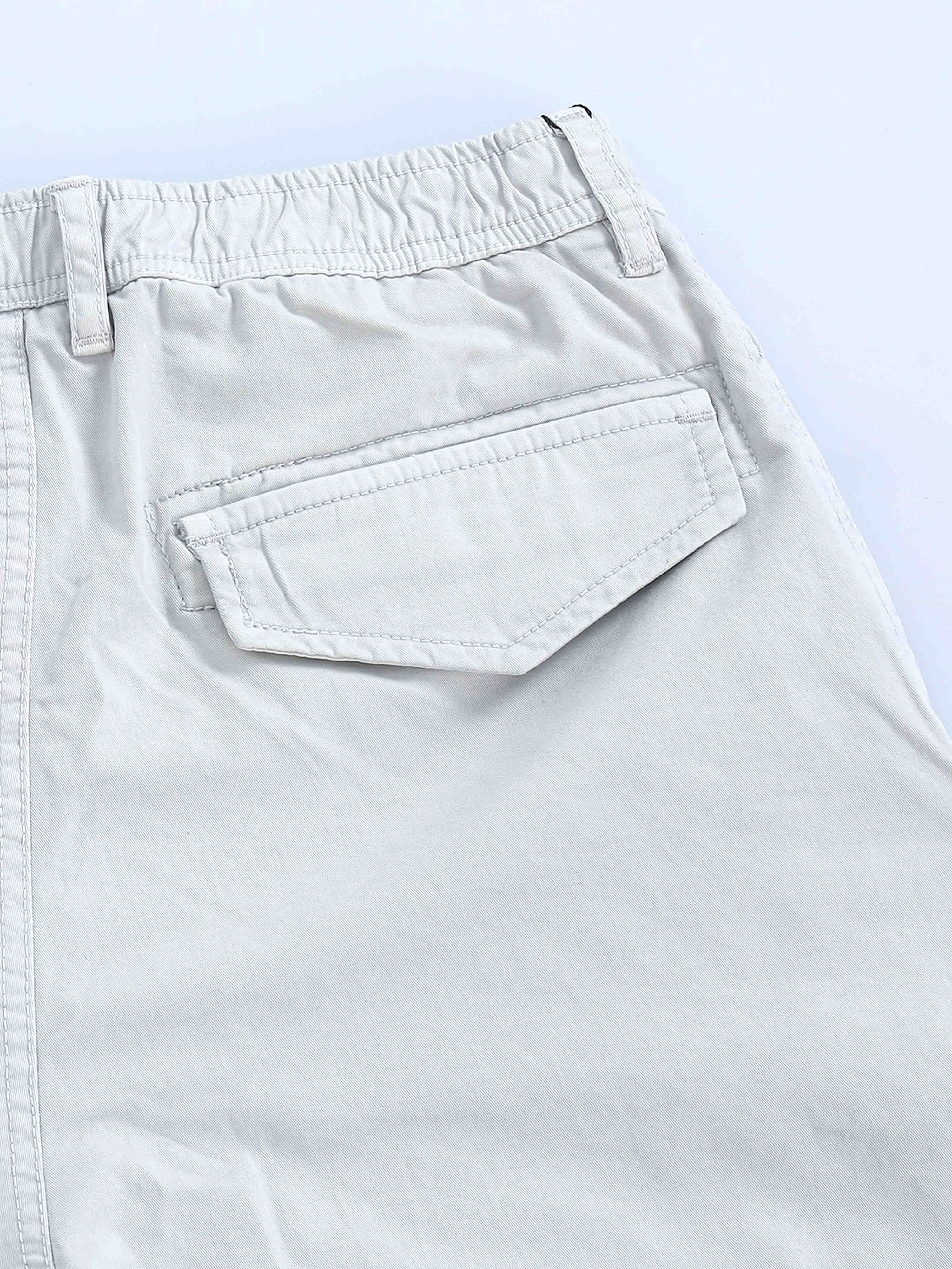 ZipCore Utility Pant In Mid White