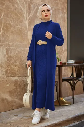 ZRF Women Knit Saks Cardigan Dress Suit - Draguignan