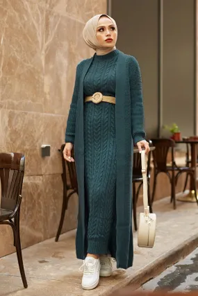 ZRF Women Knitwear Indigo Cardigan Dress Suit - Hannover